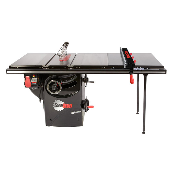 Sawstop Professional 3HP Cabinet Saw with 36” T-Glide Advance Rip Fence, Rails & Extension Table