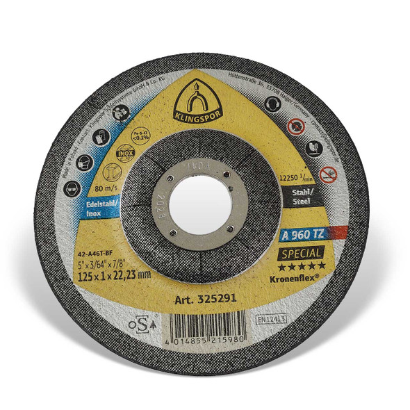 A960TZ Cut-Off Wheel 5"X.045"X7/8" DC 5pk