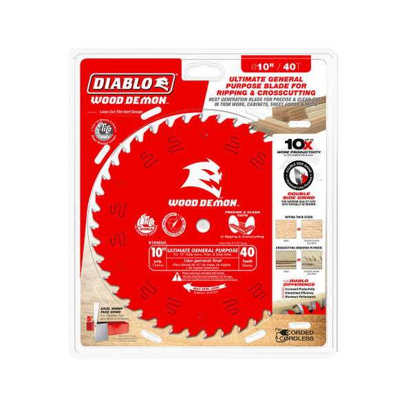 Diablo 10 x 40 Ultimate General Purpose Combo Blade