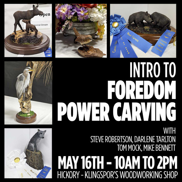 May 16th - Into to Foredom Power Carving
