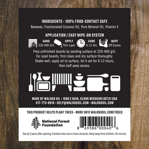 Walrus Cutting Board Oil 128oz
