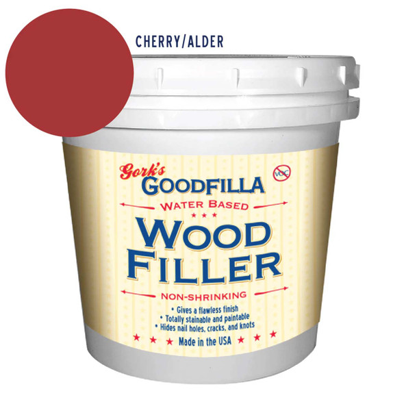 Goodfilla Water-Based Wood Filler Cherry/ Alder 64 Oz.