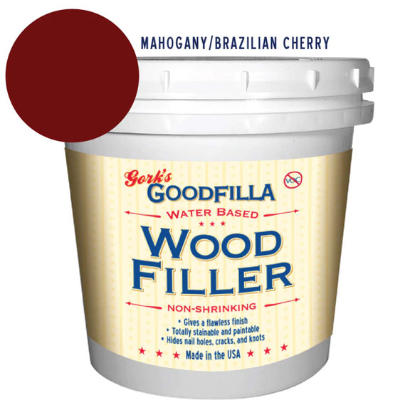 Goodfilla Water Based Wood Filler Mahogany/ Brazilian Cherry  32 Oz.