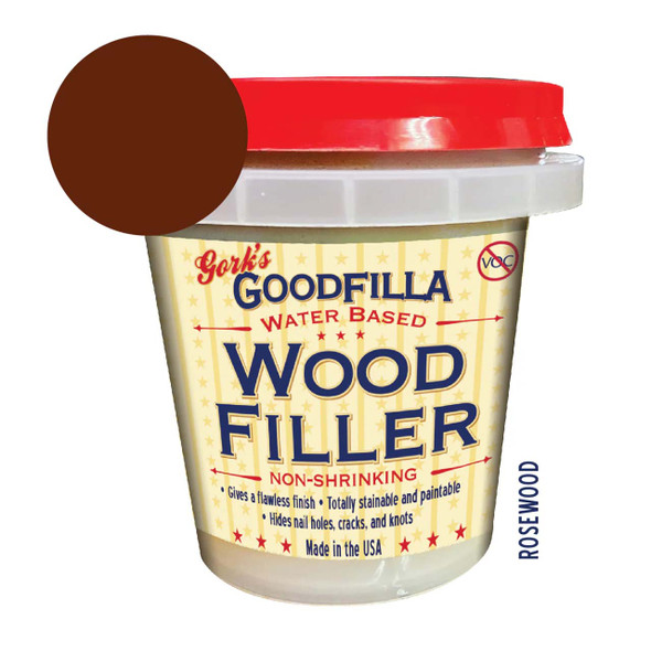 Goodfilla Water Based Wood Filler Rosewood 8 Oz.