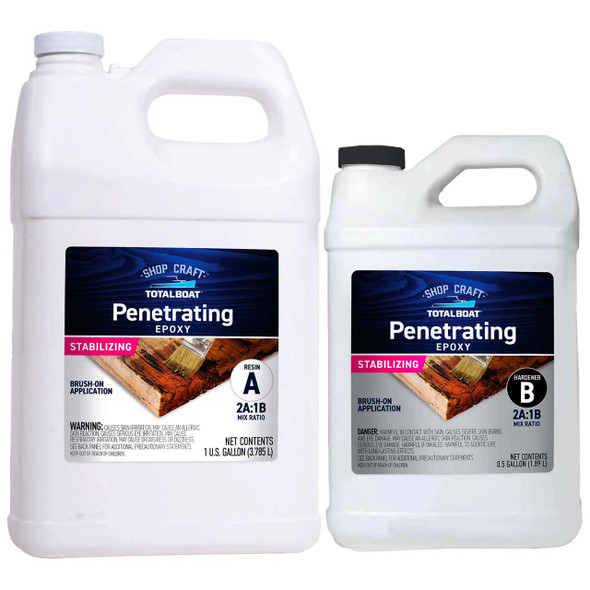 TotalBoat Penetrating Epoxy Sealer Gallon Kit