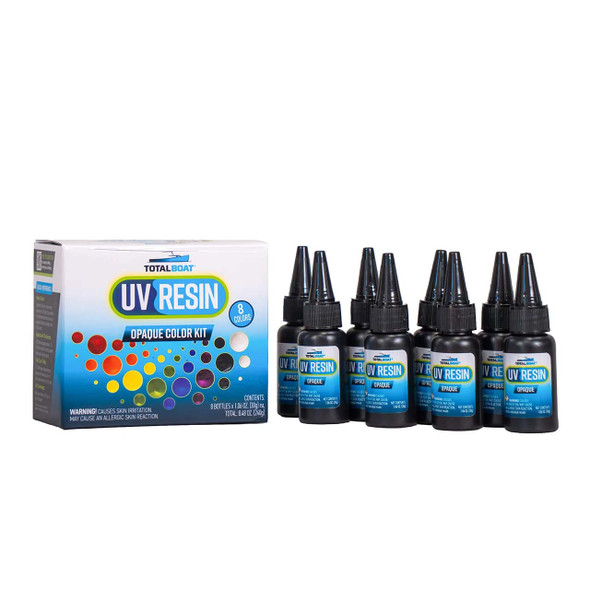 TotalBoat UV Cure Opaque Colors 8Pc. Resin Kit 30 Grams Each