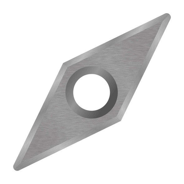 Easy Wood Tools® patented Negative Rake Carbide Cutters™ help reduce chipping and catches when turning resins, acrylic, and other man-made materials.
