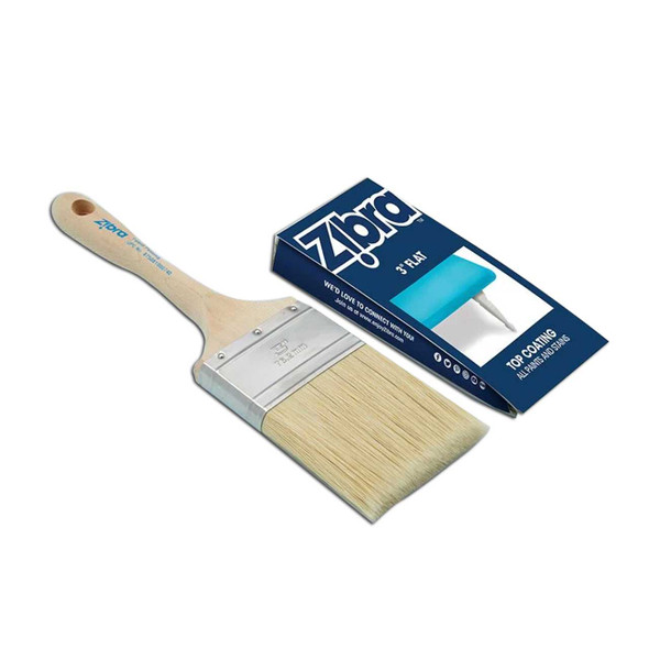 Zibra 3" Top Coat Paintbrush