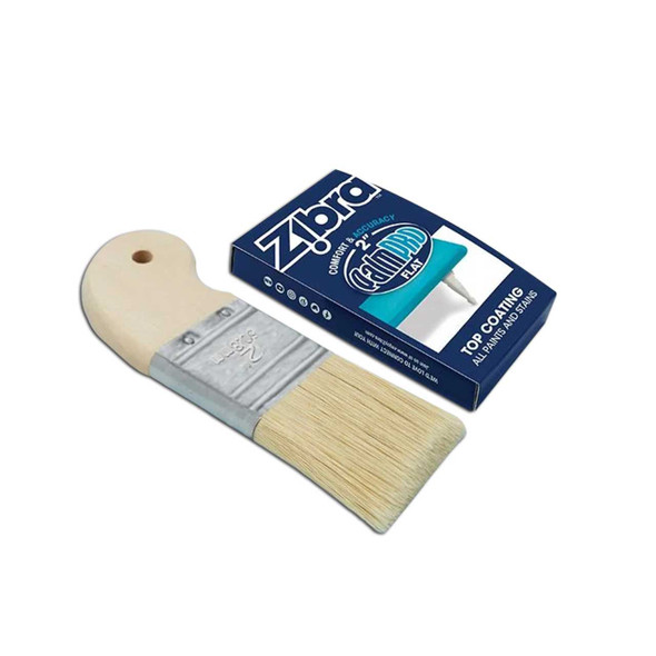 Zibra 2" Palm Pro Top Coat Paintbrush