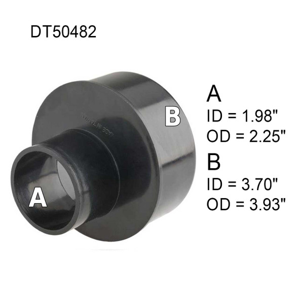 Dust Collection Adapter, 4" to 2-1/4"
