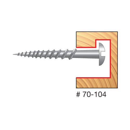 Freud Key Hole Router Bit, 25/64" Overall Diameter, 3/16" Small Diameter, 7/16" Carbide Height, 1-5/8" Overall