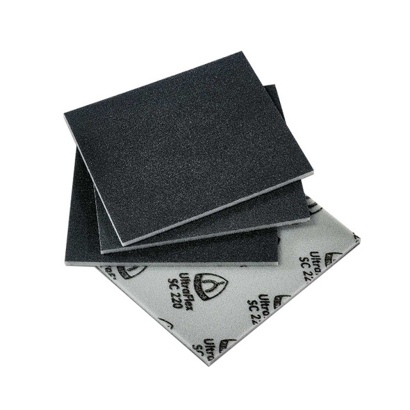 Klingspor Abrasives Silicon Carbide UltraFlex Sanding Pads, 4.5"X 5.5"X 1/4" Thick, 120 Grit, 10PK