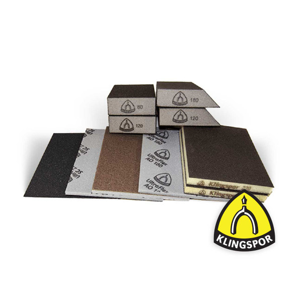 Klingspor Abrasives Foam Sanding Pad Sampler 10 Pack