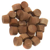 3/8" Cherry Flat Head End Grain Plug, 25PK