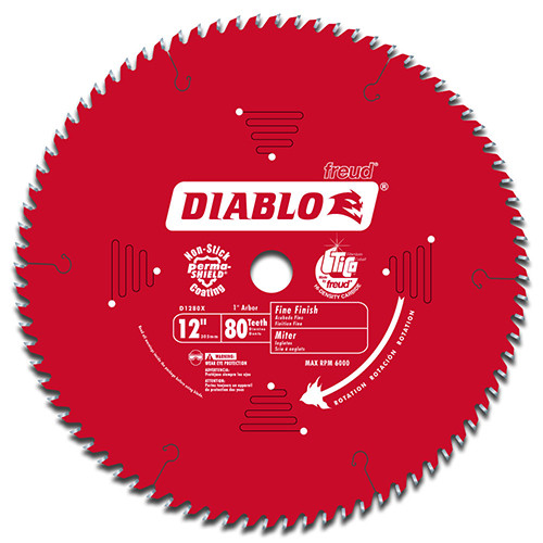 Diablo 12 X 80 Cross Cut Blade (D1280X)