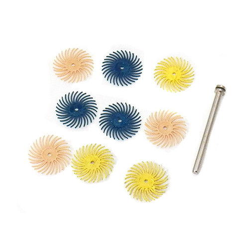 3/4" Radial Bristle Disc Kit 10pc