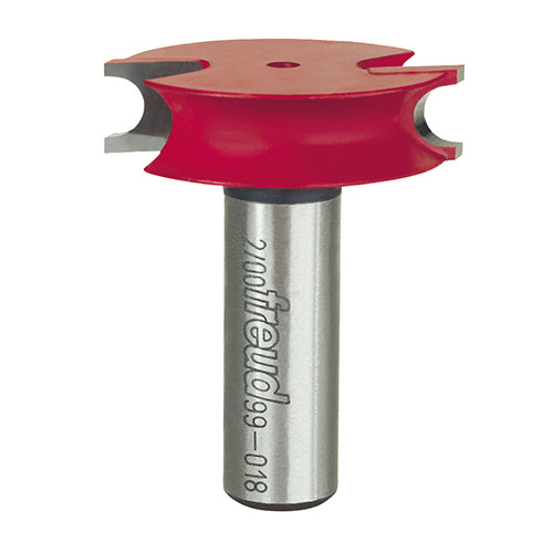 Freud Canoe Bead Router Bit, 1-1/2" Overall Diameter, 3/8" Carbide Height 1-7/8" Overall Length, 1/2" Shank