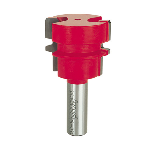 Freud Reversible Glue Joint Bit, 1-1/2" Overall Diameter, 1-1/4" Carbide Height, 2-3/4" Overall Length, 1/2" Shank
