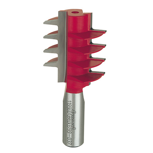 Freud Finger Joint Router Bit, 1-9/16" Carbide Height, 5/16" Cut Depth, 1-3/8" Overall Diameter, 1/2" Shank
