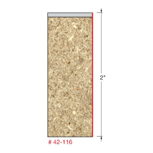 Freud Bottom Bearing Flush Trim Bit, 2" Carbide Height, 1/2" Diameter, 1/2" Shank, 1/2" Bearing Diameter,