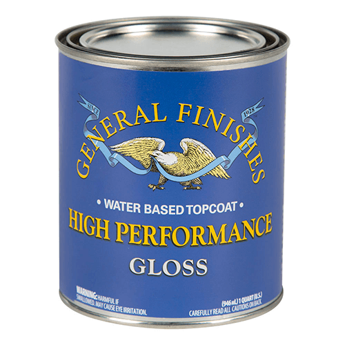 General Finishes Water Based High Performance Poly, Gloss, Quart