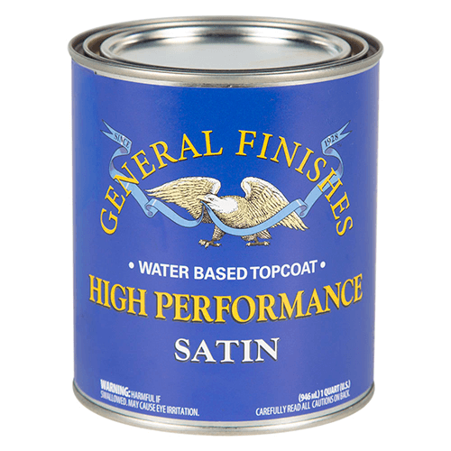 General Finishes Water Based High Performance Poly, Satin, Quart