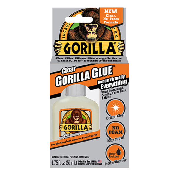 Gorilla Glue Clear, 1.75oz Bottle Gorilla Glue Clear, 1.75oz Bottle