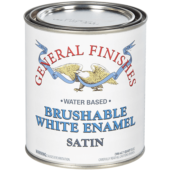 *CLOSEOUT* Brushable White Enamel Satin Quart