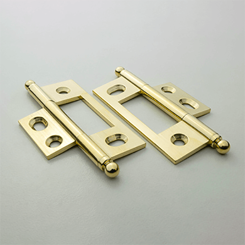 2-1/2" Non Mortise Hinge/Bright Brass