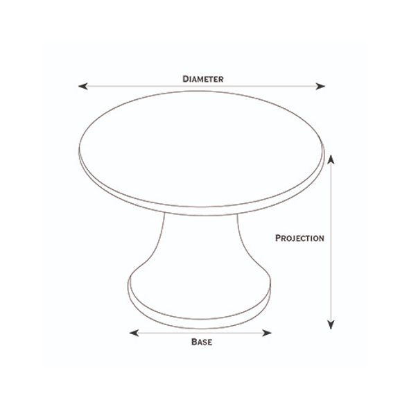 3/8" Knob Satin Nickel