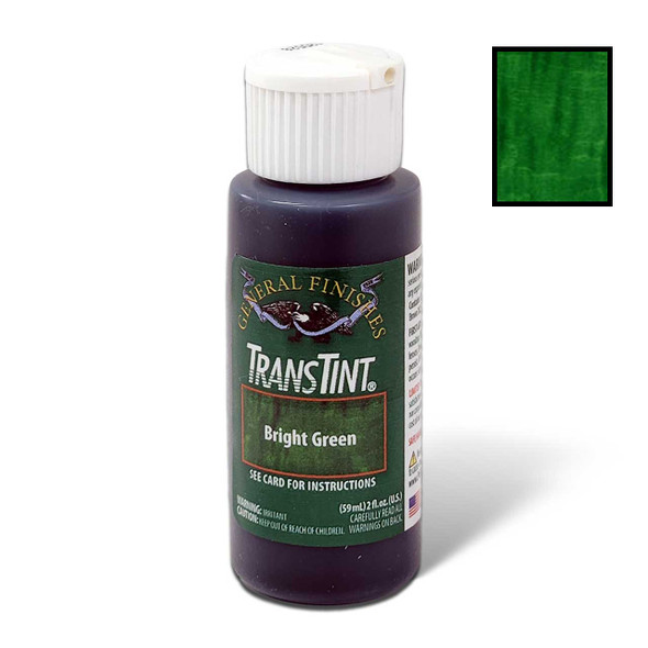 Trans Tint, Non-Grain Raising, Universal Dye Concentrate, Green Makes 1/2 Gallon Dye Solution