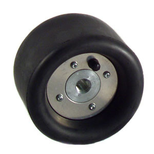 Sandboss Inflatable Drum, 5" Diameter, 3-1/2" Long, 5/8"-11 Threaded Internal Shaft