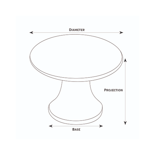 3/4" Knob Dark Antique Brass