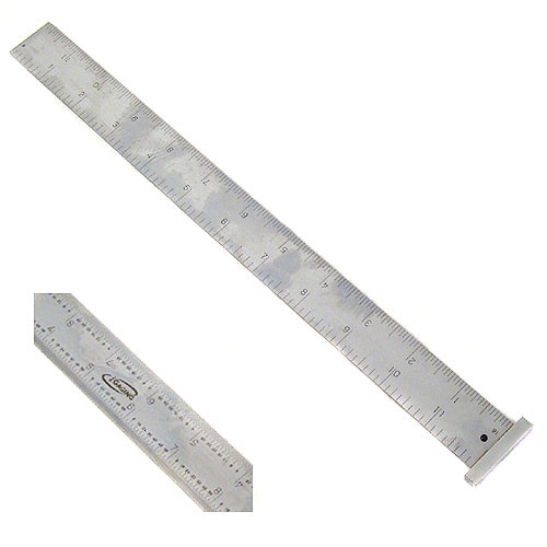 Ruler Adj Hook Satin Chrome 4R 12"
