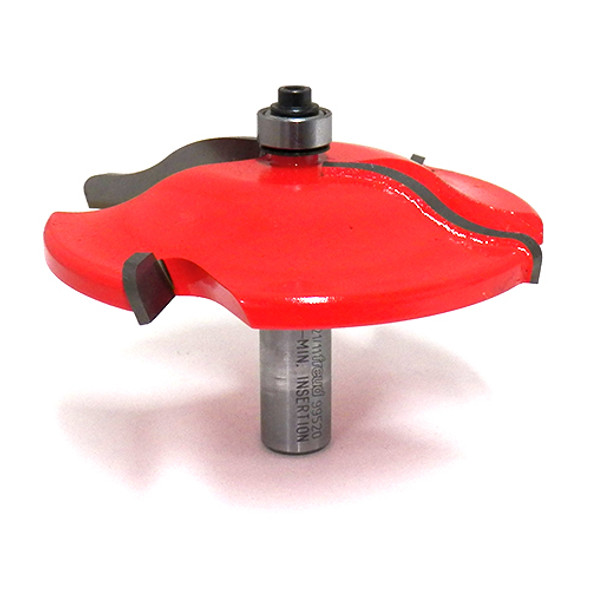 Freud Quadra-Cut Raised Panel Bit, Ogee Style, 5/8" Carbide Height, 3-1/2" Overall Diameter, 1/2" Shank