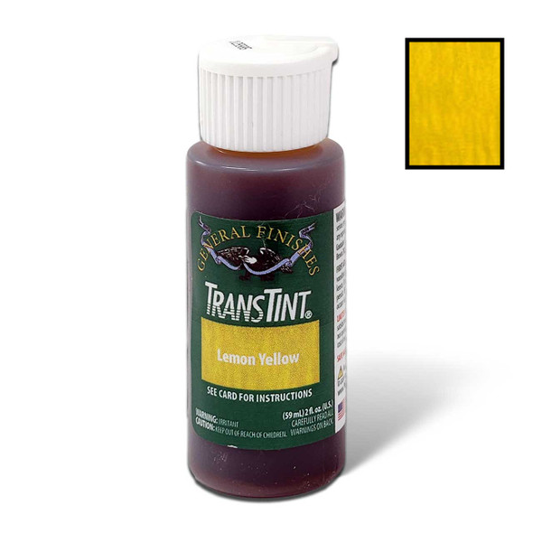 Trans Tint, Non-Grain Raising, Universal Dye Concentrate, Lemon Yellow Makes 1/2 Gallon Dye Solution