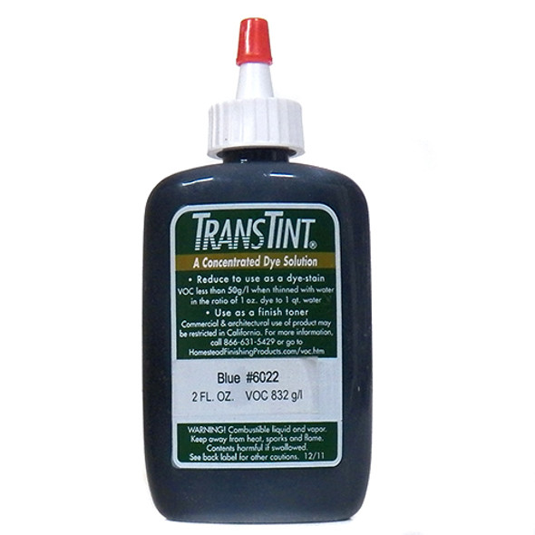 Trans Tint, Non-Grain Raising, Universal Dye Concentrate, Blue Makes 1/2 Gallon Dye Solution