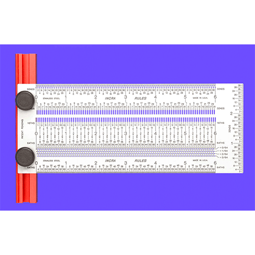 Incra 12" T-Rule, 1/64" Increments