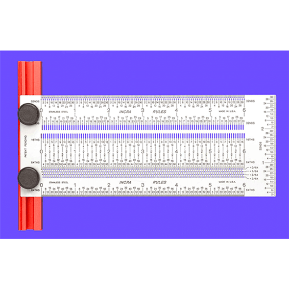 Incra 12" T-Rule, 1/64" Increments