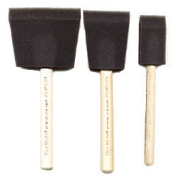 Foambrush 3pk- 1" 2" 3" Poly Brushes