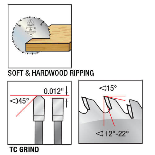 Klingspor's Glue Line Rip Blade, 10"x 30 Teeth