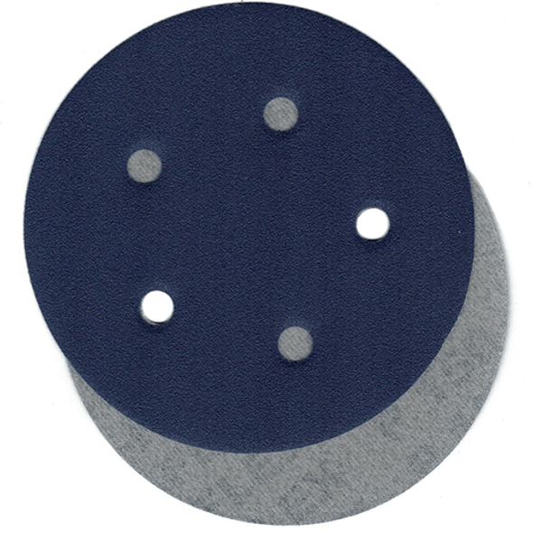 Klingspor Abrasives CS710 Heat-Treated Aluminum Oxide, 5"x 5 Hole, Hook & Loop Cloth Discs, 100 Grit, 10pk