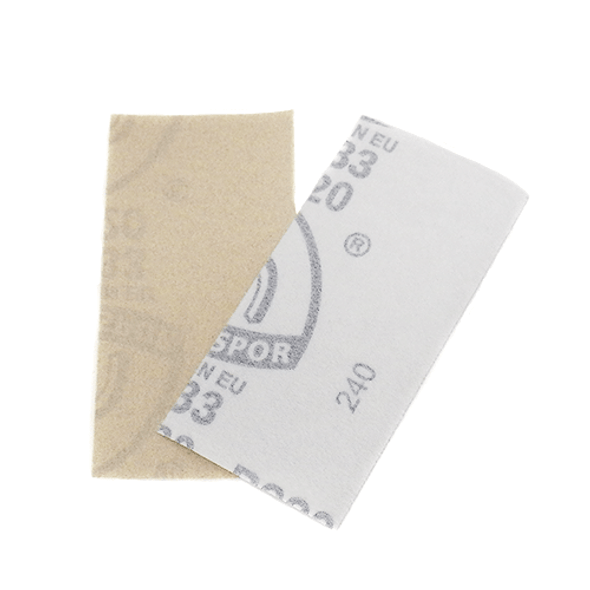 Klingspor Abrasives Stearated Aluminum Oxide, 2-1/4" X 4-1/2" Hook & Loop, 220 Grit Sheets, 10pk