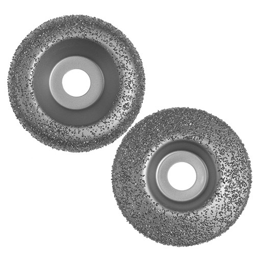 King Arthur's Galahad Tungsten Carbide 4-1/2" Grinding Disc Round & Flat 2pk