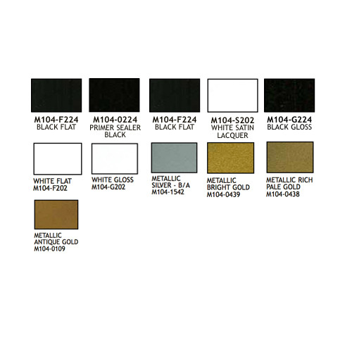 Colored Lacquer Enamel White Flat 13 oz