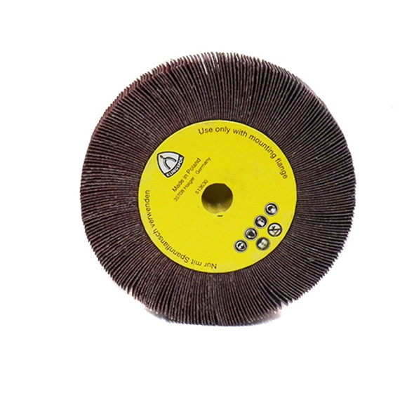 Klingspor Abrasives Angle Grinder Flap Wheel, 120 Grit, 4-1/2"x 5/8-11 Hub