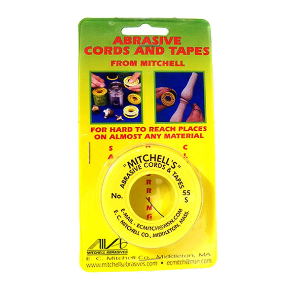Mitchell #55-S Abrasive Cord, 200 Grit, 12' Long, .018" Diameter Silicon Carbide