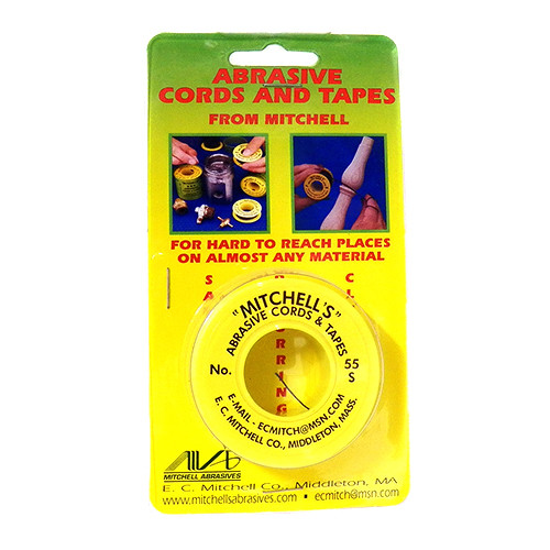 Mitchell #55-S Abrasive Cord, 200 Grit, 12' Long, .018" Diameter Silicon Carbide