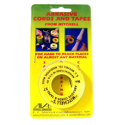 Mitchell #57 Abrasive Tape, 180 Grit, 12' Long, 1/8" Wide Aluminum Oxide
