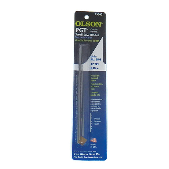 Olson PGT Scroll Saw Blades #45902 6pk